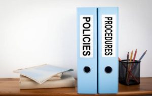 Two files books one says policies, the other says procedures.
